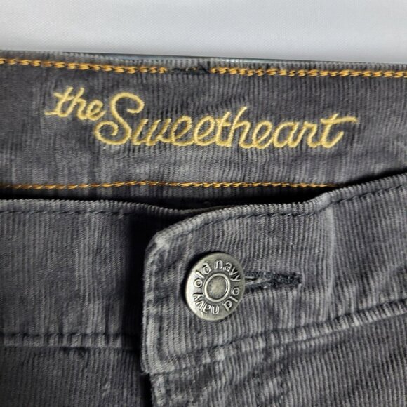 2 for $30 Old Navy Corduroy Pants Sweatheart 16 Regular Gray Straight Leg - Picture 3 of 10